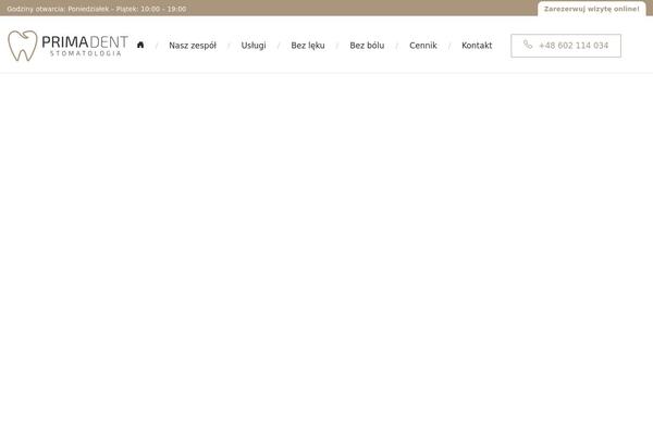 primadent-stomatolog.pl site used Cyberiusz