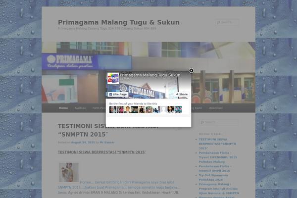 Site using Facebook Page Promoter Lightbox plugin
