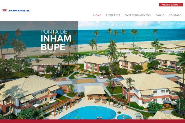 Prima theme site design template sample