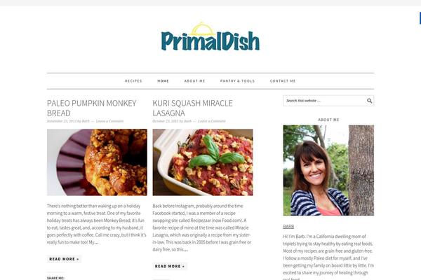 Foodie Pro theme site design template sample