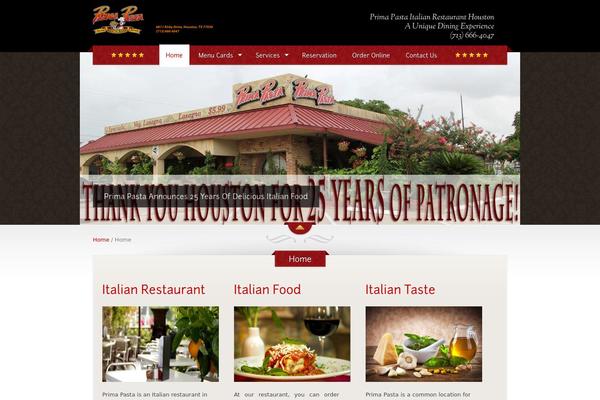 The Restaurant theme site design template sample