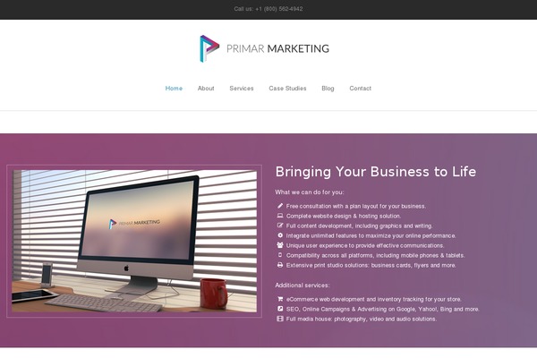 Mavericks theme site design template sample