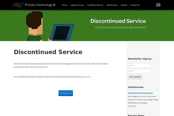 Site using Gutentor plugin