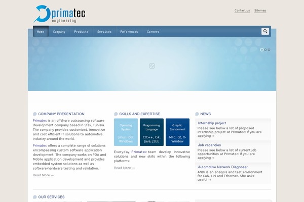 primatec.tn site used Primatec