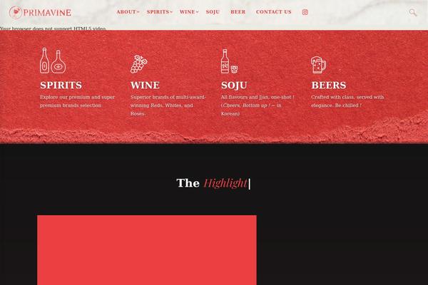 primavine.com site used Tm-arden