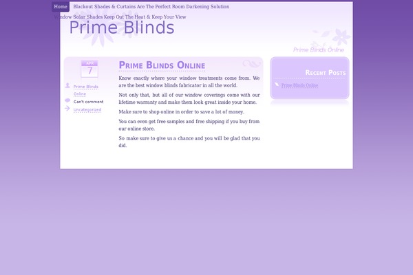 Thistle theme site design template sample