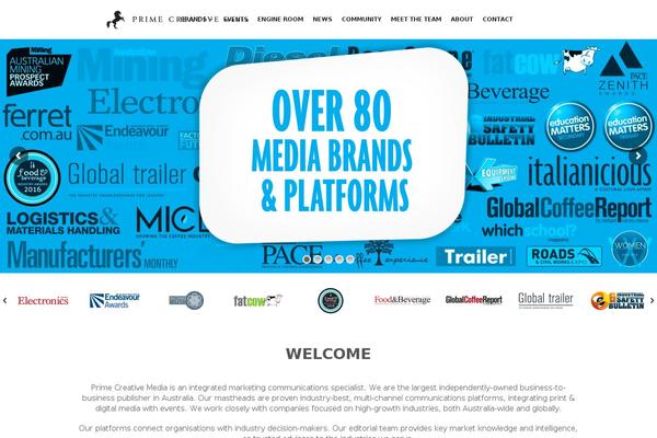 Pcm theme site design template sample