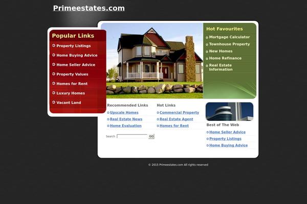 RealEstate theme site design template sample