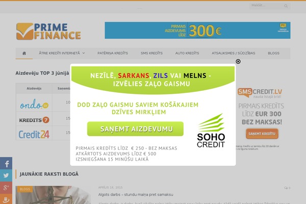 primefinance.lv site used Twentytwelve_wic