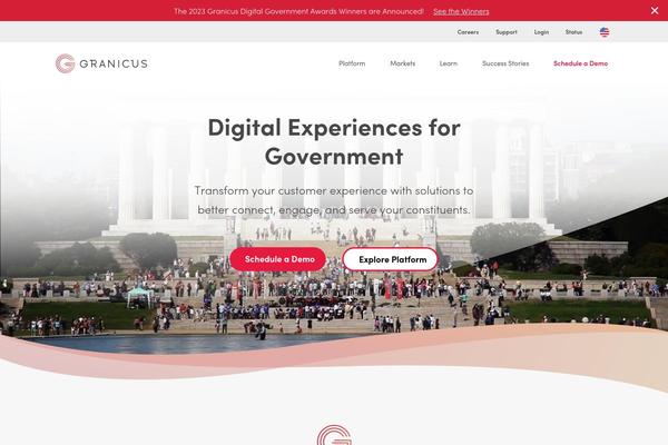 Granicus theme site design template sample