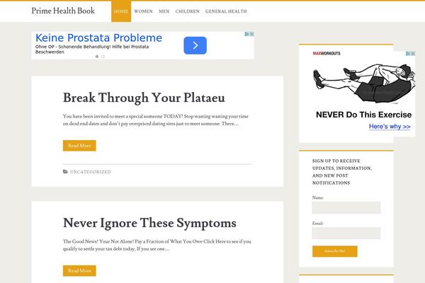 Ignite theme site design template sample