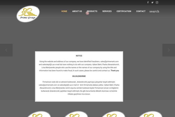 Zephyr theme site design template sample