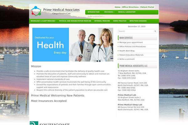 Healthstyle theme site design template sample