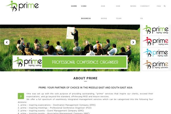 Prime theme site design template sample