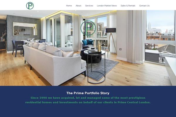Total theme site design template sample