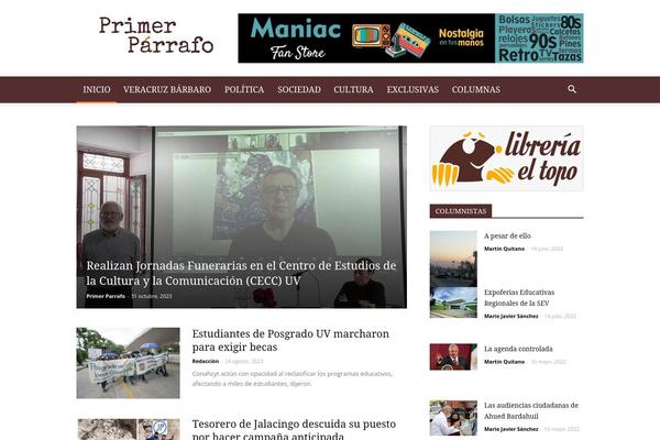Newspaper theme site design template sample
