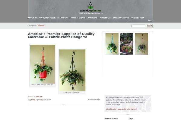 primitiveplanters.com site used Carrington Blog