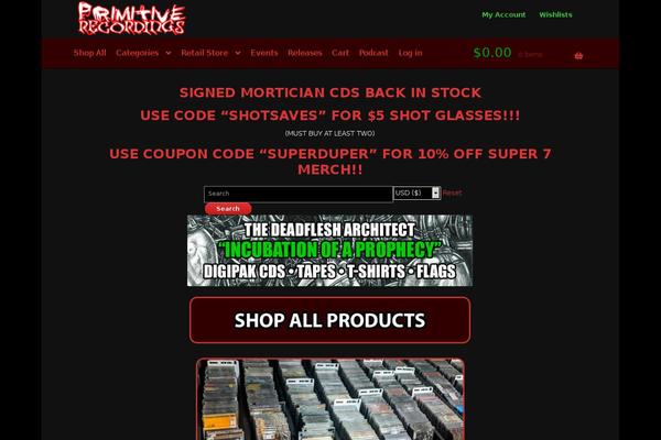 Site using Storefront-designer plugin