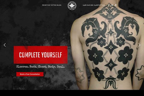Tattoopro theme site design template sample
