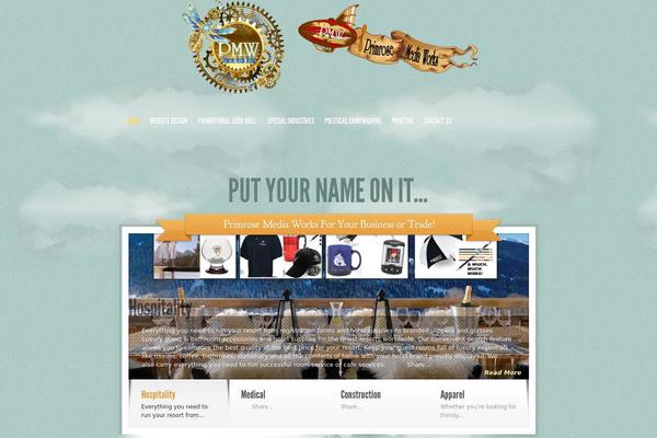 Sky theme site design template sample