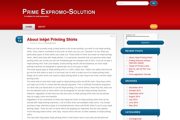 RedBel theme site design template sample