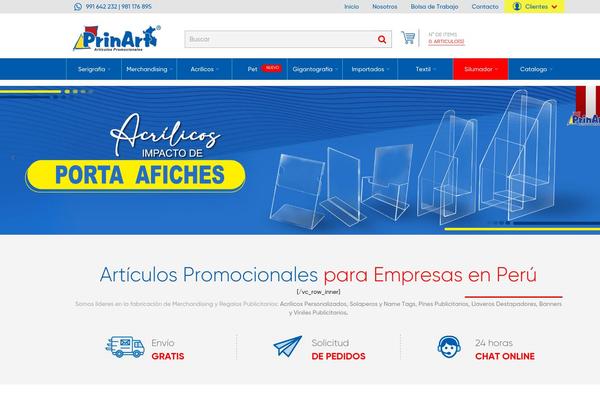 Site using Woo-product-social-sharing plugin