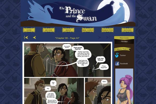 princeandswan.com site used Comicpress Child