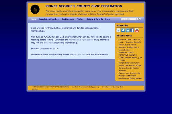 princegeorgescivicfederation.com site used Weaver II