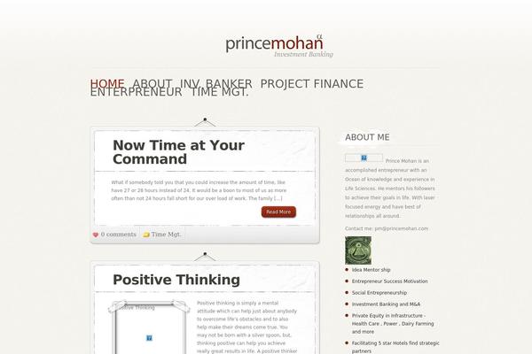 Personalpress theme site design template sample