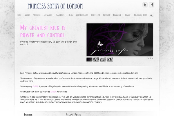 Prestige Light theme site design template sample