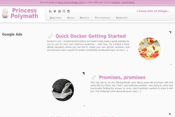 princesspolymath.com site used Resortica Lite