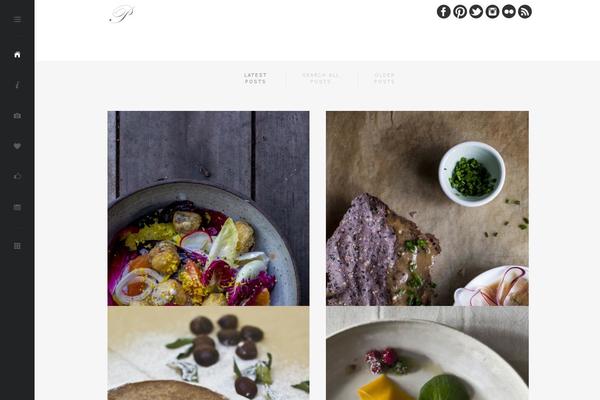 Portrait theme site design template sample