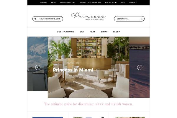 Serene theme site design template sample