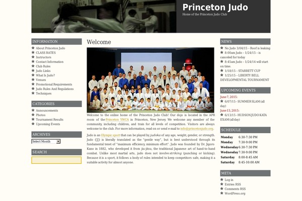 princetonjudo.org site used Prosumer 10