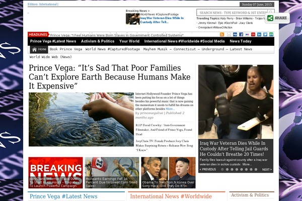princevega.com site used Newspapertimes-single