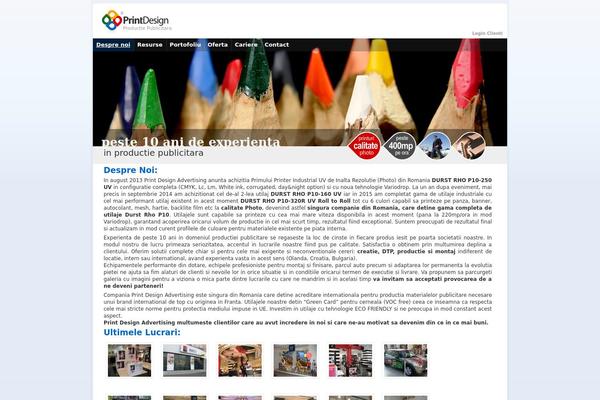 Print theme site design template sample