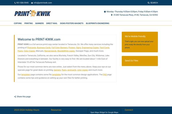 Site using Boxit plugin