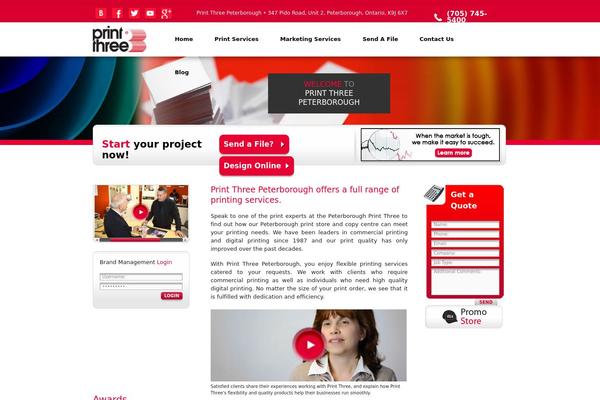 print3peterborough.com site used Printthree