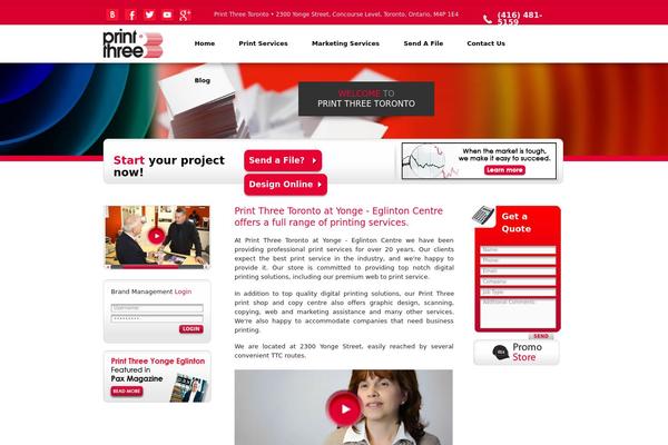 print3yonge.com site used Printthree