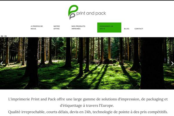 Promenade theme site design template sample