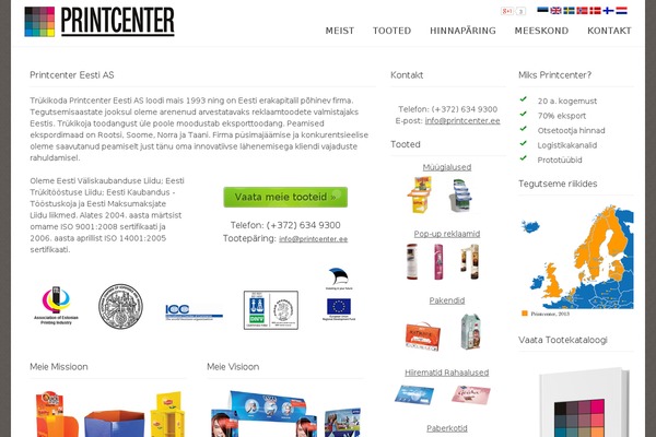 printcenter.ee site used Evintage