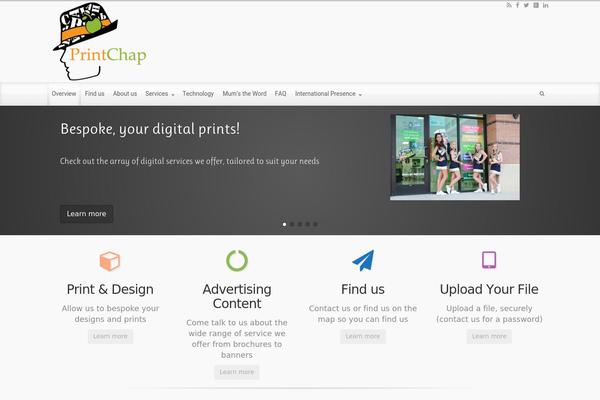 evolve theme site design template sample