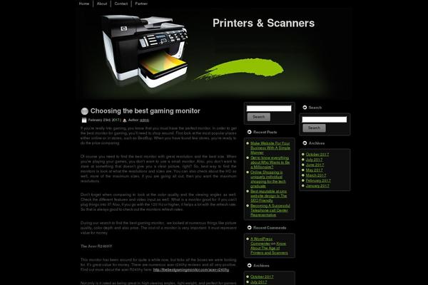 printer4free.com site used Printerwptheme
