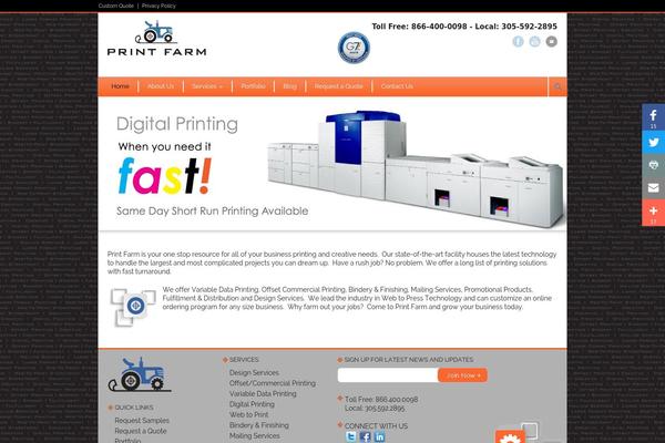 Modernize theme site design template sample