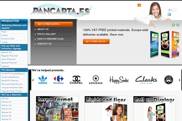 printimport.com site used Pancarta