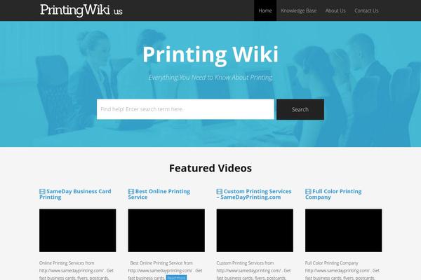 KnowledgePress theme site design template sample