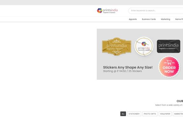Site using Web-to-print-online-designer plugin