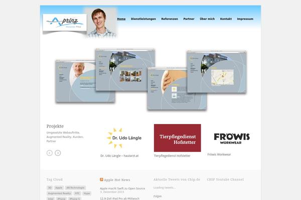 Craft theme site design template sample