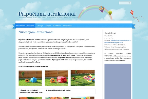 WordPress website example screenshot