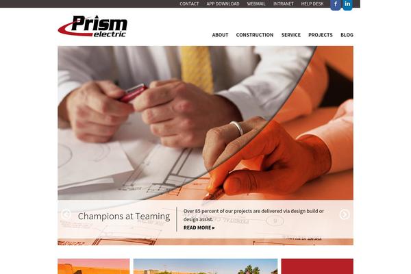 Prism theme site design template sample